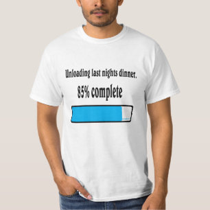 T-shirt Déchargement de dernières nuits dîner.