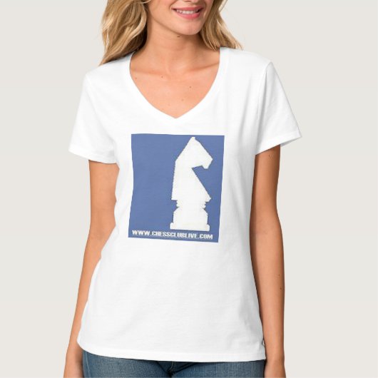 T-shirt d'échecs avec le motif d'échecs (Devant)