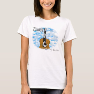 T-shirt "d'échelle secrète" de croix de
