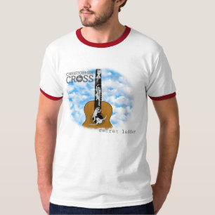 T-shirt "d'échelle secrète" de croix de