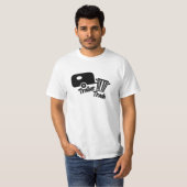 T-shirt Déchets de remorque ! Icônes de B&W (Devant entier)