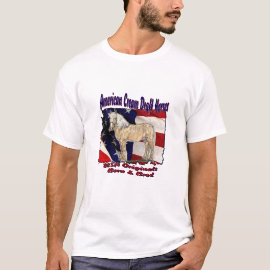 T-shirt déchiré de crème de drapeau (Devant)
