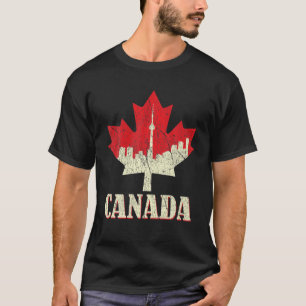 T-shirt Déchiré de l'érable Drapeau canadien Fier Ca canad