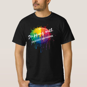 T-shirt Déchirer avec créativité et passion