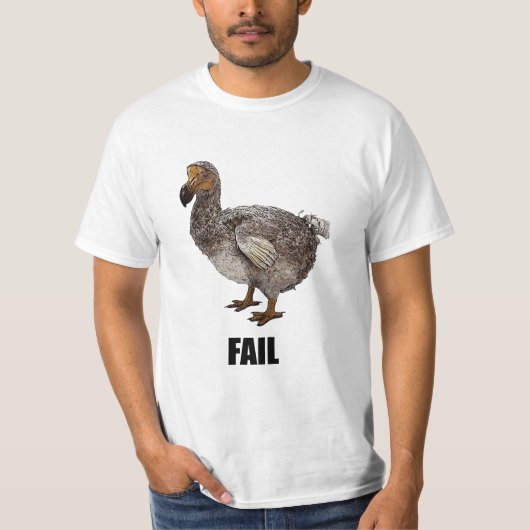 T-shirt d'ÉCHOUER d'oiseau de dronte (Devant)
