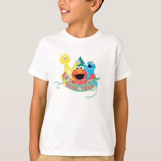 T-shirt Deck Hall Sesame Street (Devant)