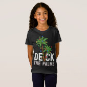 T-Shirt Deck Le Palm Tree Lights Tropical Hawaii Family C (Devant entier)