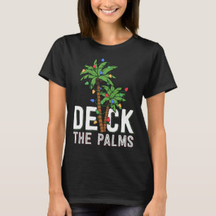 T-shirt Deck Le Palm Tree Lights Tropical Hawaii Family C