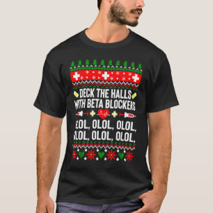 T-shirt Deck Les Halls Avec Blockers Bêta OLOL Joyeux Chri