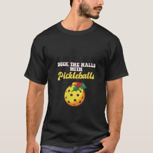 T-shirt Deck Les Halls Avec Joueur De Pickleball Entraînez