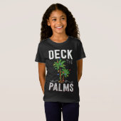 T-Shirt Deck Les Palms Tropical Hawaii Christmas Palm Tree (Devant entier)