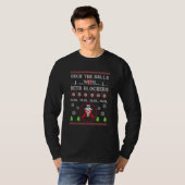 T-shirt Deck The Halls Beta Blockers Infirmier Noël laid (Devant entier)