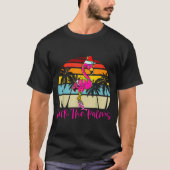 T-shirt Deck The Palms Christmas Flamingo Palm Tree Trocal (Devant)
