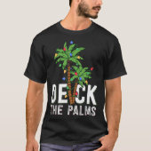 T-shirt Deck The Palms | Funny Tropical Christmas (Devant)