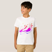 T-shirt d'éclaboussure de peinture d'enfants (Devant entier)