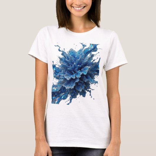 T-shirt Déclaration Argent ART VESTIMENTAIRE Water Flow (Devant)