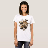 T-shirt Déclaration Argent CŒURS D'OR ET DE VERRE (Devant entier)