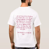 T-shirt Déclaration d'Arbroath (Dos)