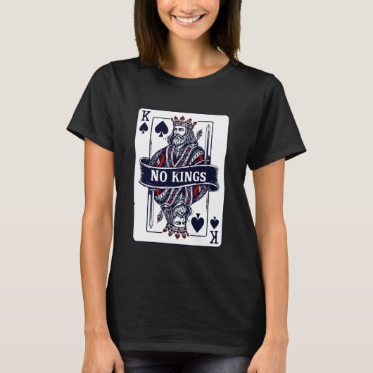 T-shirt Déclaration de conception de carte à jouer sans ro (Devant)
