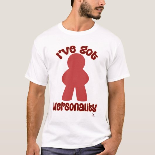 T-shirt Déclaration de pièce de jeu de Mersonality drôle (Devant)