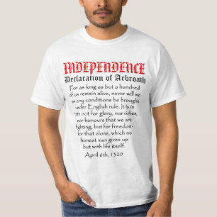 T-shirt Déclaration de pièce en t écossaise de