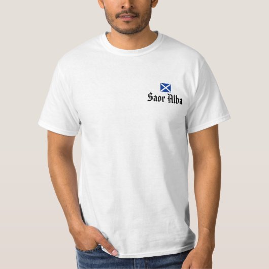 T-shirt Déclaration de pièce en t écossaise de (Devant)