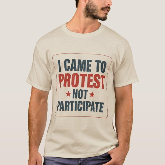 T-shirt Déclaration de protestation Vintage rétrog (Devant)