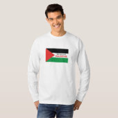 T-shirt Déclaration de solidarité : Manche longue du drape (Devant entier)