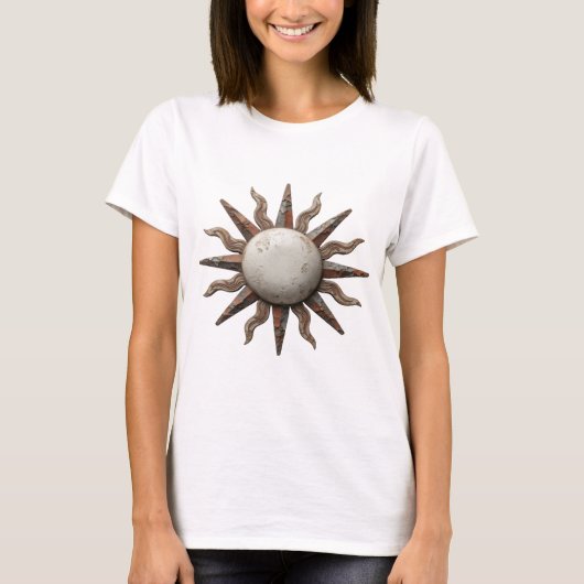 T-shirt Déclaration de style ART ABSTRAIT argenté (Devant)