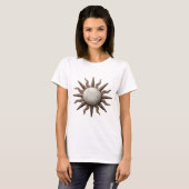 T-shirt Déclaration de style ART ABSTRAIT argenté (Devant entier)