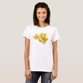 T-shirt Déclaration de style de cubes abstraits en or uniq (Devant entier)