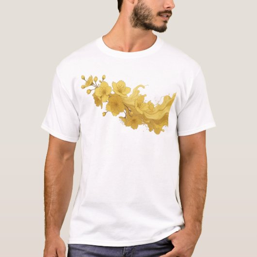 T-shirt Déclaration de style de FLEUR ABSTRAITE dynamique (Devant)