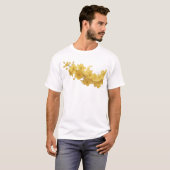 T-shirt Déclaration de style de FLEUR ABSTRAITE dynamique (Devant entier)