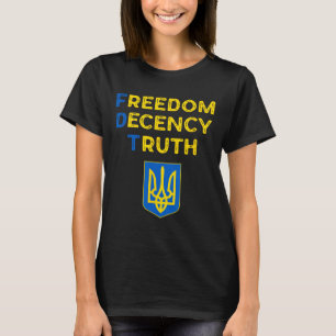 T-shirt Déclaration de valeurs audacieuses de liberté et d