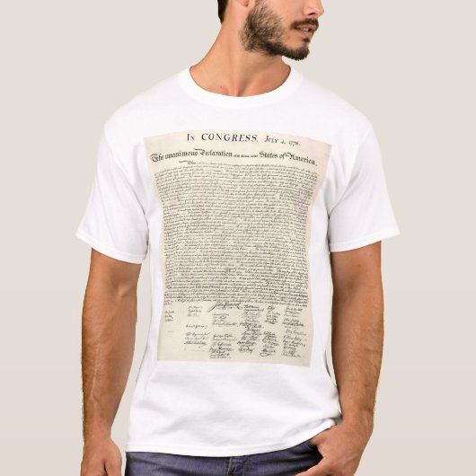 T-shirt Déclaration d'indépendance (Devant)