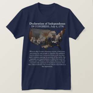 T-shirt Déclaration d'indépendance CONGRÈS, 4 juillet 1776