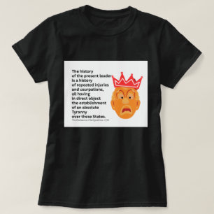 T-shirt Déclaration d'indépendance de l'Amérique 250 Tyran