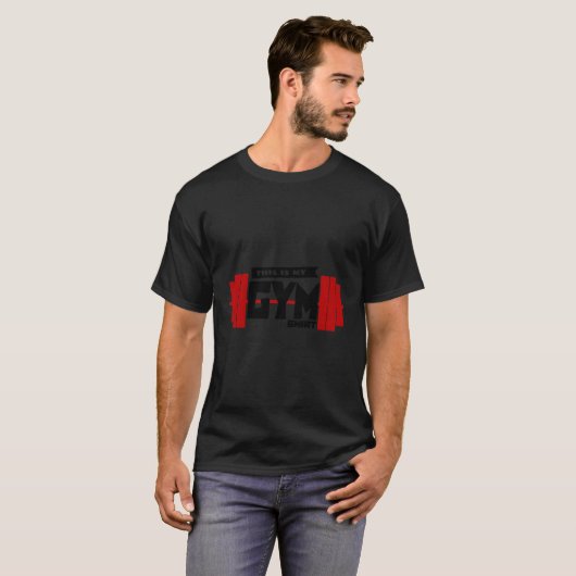 T-shirt Déclaration du cool Dumbbell Gym Exercice entraîne (Devant entier)