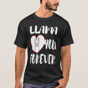 T-shirt Déclaration du cool Saint-Valentin Llama Heart In
