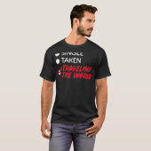 T-shirt Déclaration du cool Saint-Valentin Partnerlook Pas (Devant entier)