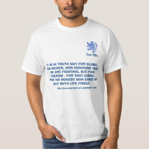 T-shirt Déclaration écossaise de l'indépendance de lion