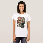 T-shirt Déclaration Gold IMAGINE Déclaration Design (Devant entier)