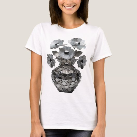 T-shirt Déclaration Gris ART ABSTRAIT Déclaration Design (Devant)