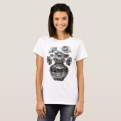 T-shirt Déclaration Gris ART ABSTRAIT Déclaration Design (Devant entier)