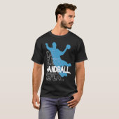 T-shirt Déclaration Manger Dormir Handball Répéter Handbal (Devant entier)
