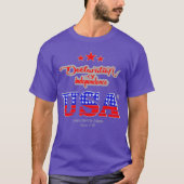 T-shirt Declaration of Independence 1776 Independence Day (Devant)