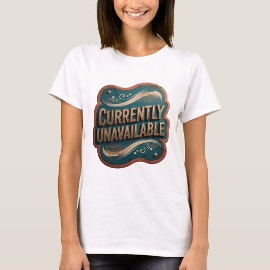 T-shirt Déclaration Or ACTUELLEMENT INDISPONIBLE Texte Art (Devant)