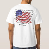 T-shirt Déclaration patriotique d'indépendance citations (Dos)