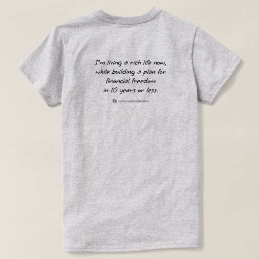 T-Shirt Déclaration Radicale (F) (Design dos)