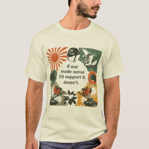 T-Shirt Déclaration Rétro Anti-Guerre Manifestat